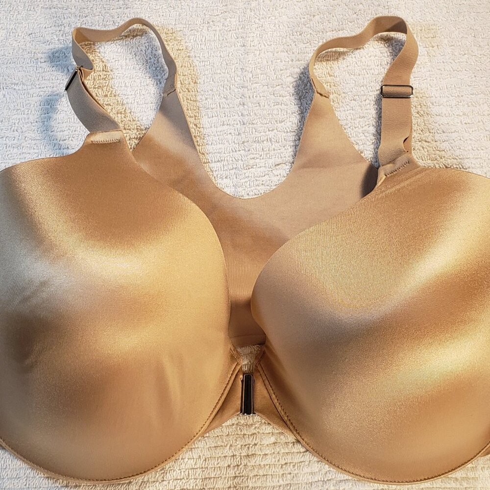 SOMA Nadia beige front closure underwire bra size 40DD